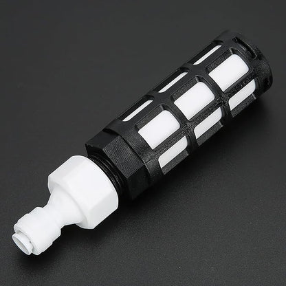 Portable Water Inlet Filter for Misting System – Self-Priming Water Filter Replacement 4.9In, Tasteless PP Plastic Water Inlet Filter for Humidification Sprayer, Lawn Garden Fogger (Pack of 1)