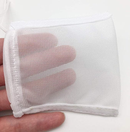 6 Pack Small Sized Filter Bags for Activated Carbon,3 by 4 inches High Flow Aquarium Mesh Media Filters Bag with Drawstrings for Fish Tank Charcoal Filter Bags