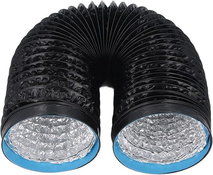 Dioche 7 Inch Conditioner 7in Dryer Vent Exhaust Duct Hose - Flexible Insulated Air Ducting, 6.56ft for HVAC Systems, Kitchens & Greenhouses - Durable PVC Aluminum Foil Design