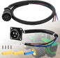 3 Pin Auxiliary Power Connector 3 Pin Auxiliary Cable Replace 187103A1 & A-RE48525, Tractor Replacement Socket Outlet Compatible with John Deere Tractor Case-IH Tractor Cotton Picker