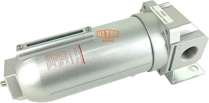 3/4" NPT SUPER DUTY Industrial Grade Particulate Filter/Water Trap For Air Compressor Compressed Air Lines, 5u With Metal Bowl (MANUAL DRAIN)