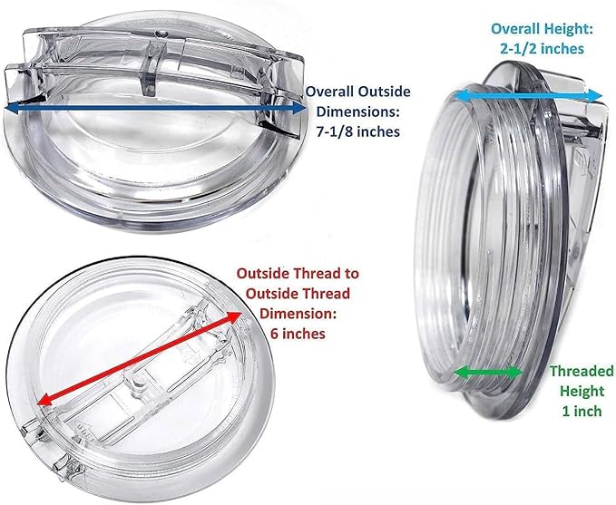 Pool Lid Replacement Thread Strainer Cover Trap Sand Filter Acrylic for SPX3100D Replacement Part