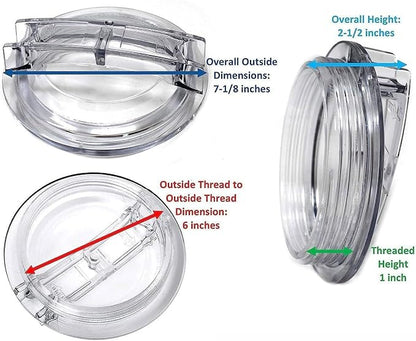 Pool Lid Replacement Thread Strainer Cover Trap Sand Filter Acrylic for SPX3100D Replacement Part