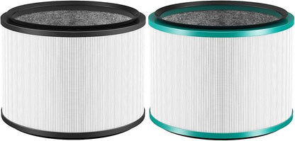 2 Pack HP01 HP02 HEPA Filter Compatible with Dyson Desk Purifier, Dyson Pure Cool Link Desk DP01 DP02, Dyson Pure Hot + Cool Link HP01 HP02, Part # 968125-03, Standard Filter and Pet Care Filter Set