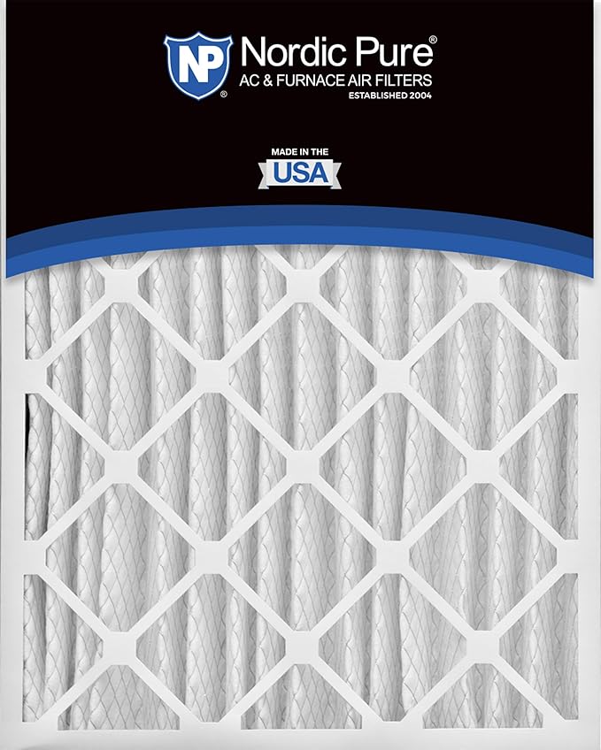 Nordic Pure 16x20x4 (Actual Size: 15 1/2 x 19 1/2 x 3 5/8) Pleated MERV 15 Air Filters 6 Pack