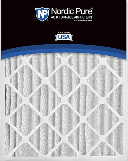 Nordic Pure 16x20x4 (Actual Size: 15 1/2 x 19 1/2 x 3 5/8) Pleated MERV 15 Air Filters 6 Pack