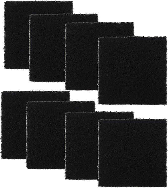 8 Pack Activated Carbon Filters Compatible with Hakko Xytronic Aoyue Smoke Absorber, 5 1/8 Inch x 5 1/8 Inch Solder Extractor Filter