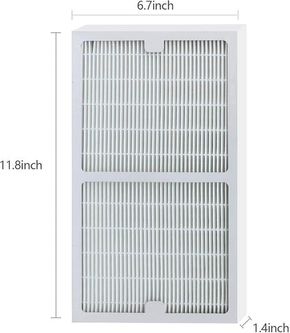 2 Pack IAF-H-100C Filter C Compatiable with Idylis Air Purifiers IAP-10-280 & IAP-10-200 (2 Pack Hepa Filter & 2 Activated Carbon Pre-Filter)