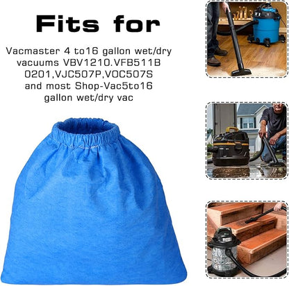 Cloth Filter for Craftsman 2&2-1/2 Gal. Shop Vac 916949, 9-16949, MICROLINED (3 Pack)