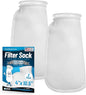 Aquatic Experts 4 inch Ring 100 Micron Felt Filter Sock - Filter Socks for Saltwater Aquarium, Sump Filter Sock, Freshwater Aquarium Socks, Reef Filter Sock (4"x10.5", 2 Pack)