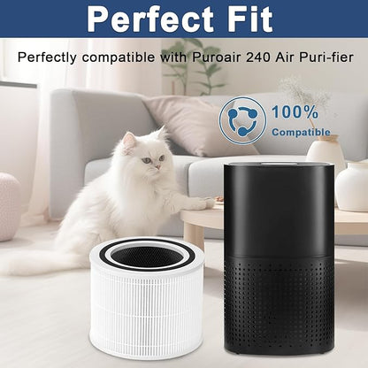 2-Pack Filter Replacement Compatible with 211+ Air Purifier, 2-in-1 Replacement Filter