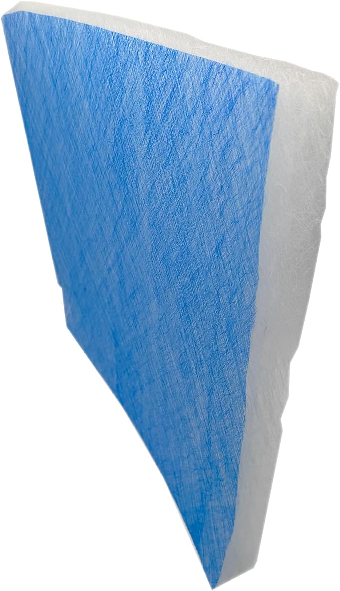 Paint Booth Exhaust Fiberglass Filter, Blue/White Paint Arrestor for Spray Booth (400/case, 24" x 24")