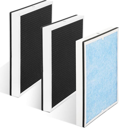 HEPA/Activated Carbon Filter Replacement, 550 Fliter Replacement Set Compatible with AlorAir CleanShield HEPA 550 Air Scrubber(3 Packs)