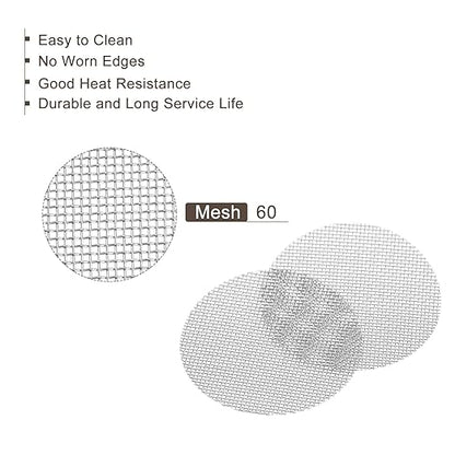 MECCANIXITY Pipe Screen Stainless Steel Screens, 3/4 Inch (19mm) Diameter for Pipe Filter, Pack of 80