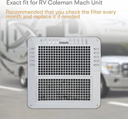 RV Premium Charcoal Activated Carbon Fiber Air Conditioner Filter - Air Duct AC Carbon Filter Replacement for RV AC Vent (2 Pack, 6" x 14")
