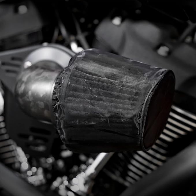 Air Filter Cover Waterproof Air Cleaner Rain Sock Dustproof Protective Air Intake Cover Compatible with Harley 117 Dyna Sportster Touring Softail Models