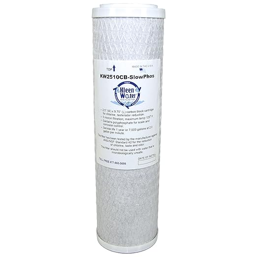 KleenWater Under Sink Water Hot Water Filtration System to Filter Chlorine, Chemicals, Hardness Scale and Sediment