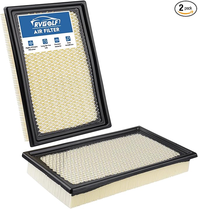 2PCS Engine Air Filter Fit for Taurus 2013-2017, Explorer (Gas) 2011-2022, CX-9 2008-2015, MKT 2010-2019 Air Filter Replacement Engine Filter Automotive Accessories# CA10242 7C3Z9601A