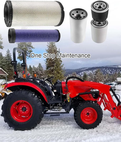 Maintain Filter Kit Replace HRA0500702A9 TA00043153B TA00025525 EA00004647A Fit for Branson Tractor 2515H