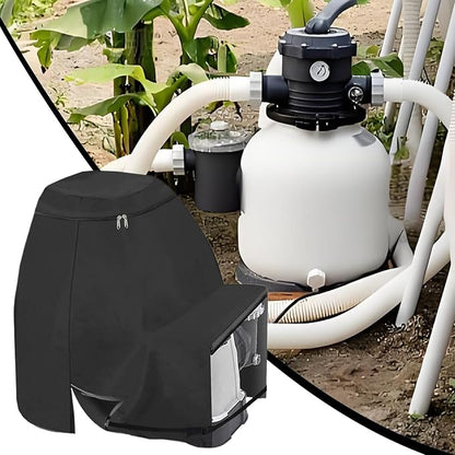 Waterproof Pump Cover - Protective Outdoor Motor Shield, Heavy Duty Pool Equipment Enclosure | Leakproof Sand Filter Protective Cover, All-Season UV-Resistant Case, Durable Weather Guard for Yard