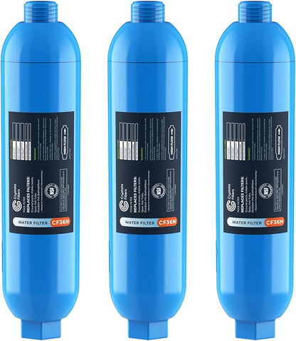 Crystala Garden Hose End Pre-Filter for Swimming Pool, Hot Tubs, Spa, Inflatable Pool, Ponds, Greatly Reduces Bad Taste, Odors, Chlorin and Sediment, up to 8,000 Gallons, 3 Pack