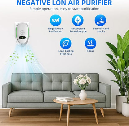 2026 Upgraded Air Ionizers for Dust Mites Smoke Pet Odor Plug in Air Purifiers for Home Silent Ionizer Air Cleaners & Room Deodorizer Plug in,Dust Mite Killer for Bedroom,Office,Kitchen,8 Pack