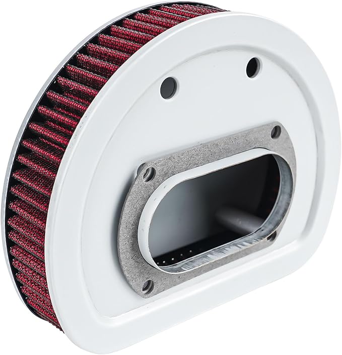 Motorcycle Air Filter 29462-99 1011-4208 High Flow Intake Cleaner Accessories for Harley 1999-2001 Touring Electra Glide, Road King and Road Glide Models (Red)