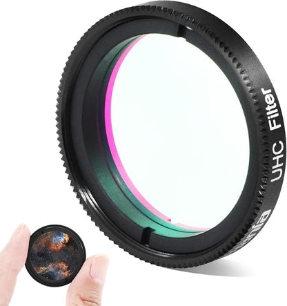 Astromania 1.25" UHC (Ultra High Contrast) Filter - Superb Views of The Orion, Lagoon, Swan and Other Extended Nebulae