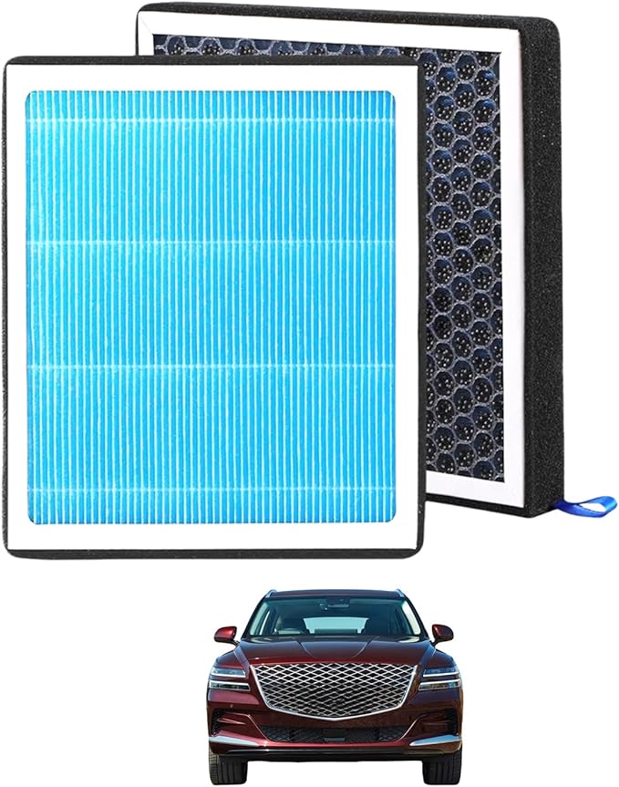 CF10735 Cabin Air Filter With Activated Carbon For Hyun-dai Equus 2011-2016,Ge nesis 2009-2016,Santa Fe 2019-2020;Ki a K900,Stinger 18-23,Telluride 2020-2024;Ge ne sis G70/80/90,Gv70/80 2017-2023