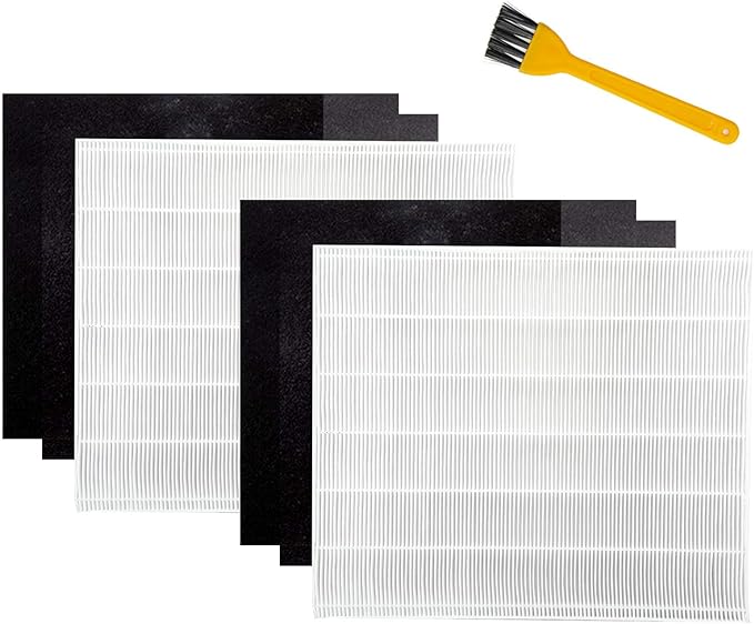 Osarow Yours 2 Pack AP-1512HH Filter Compatible with Coway air Purifier, with 4 Carbon Pre Filters, Part# 3304899