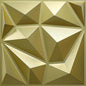 33 Pack Decorative 3D Wall Panels for Interior Wall Decor,12''x12'' Champaign Gold Diamond Design Accent Wall Panles for Living Room,TV Wall Background,Bedroom