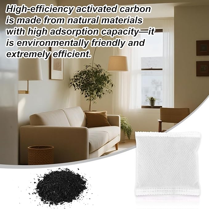 12pcs Carbon Filter Refills for Playtex Diaper Genie, Activated Charcoal Deodorizer Odor Absorber Replacement for Diaper Pail Closet Shoe Cabinet & Trash Can (20g)