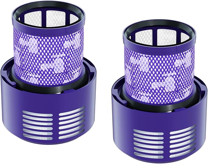 2 Pack Vacuum Filter Replacement Part Compatible with Dyson V10 Series Vacuum Cleaner, Cordless Vacuum Filter Accessories, Effective Cleaning, Home Cleaning Helper, 2 Rear-Filters (2)