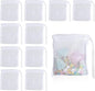 10PCS Aquarium Filter Media Bags for Activated Carbon, 4" X 3.5" Mesh Filter Bags for Aquarium, Carbon Filters Bag for Aquariums, High Flow Aquariums Mesh Media Filters Bag