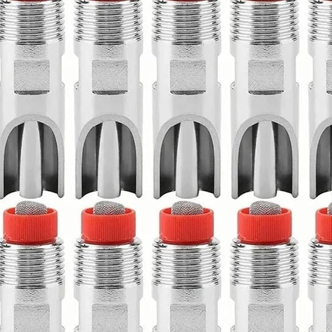 10Pcs Stainless Steel Automatic Nipples, Adjustable Prevent Leakage Pig Nipple Waterer Pig Nozzle Nipple Drinker for Livestock Drinking