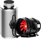 VIVOSUN Ventilation Kit 8 Inch 720 CFM Inline Duct Fan with 8" x 20" Carbon Filter Odor Control System with Australia Virgin Charcoal for Grow Tent Ventilation