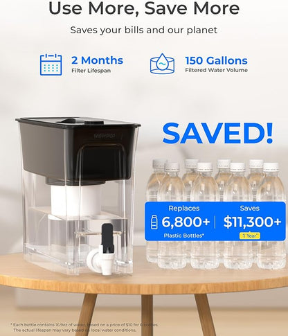 Waterdrop Large 35-Cup Water Filter Dispenser