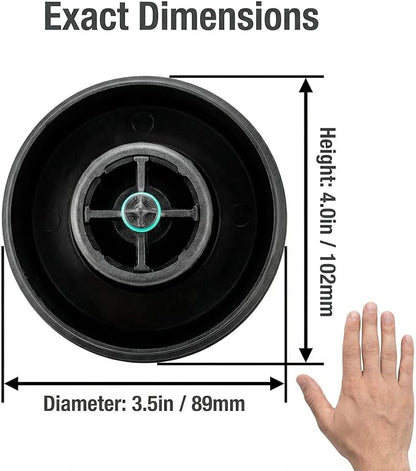 LINGYAO 11427525334 Oil Filter Cap Housing Cover for BMW 328i 325i 330i 335i 528i 535i X1 X3 X5 X6 - Engine Oil Filter Housing Replacement Cap, OEM Fit, Durable Plastic