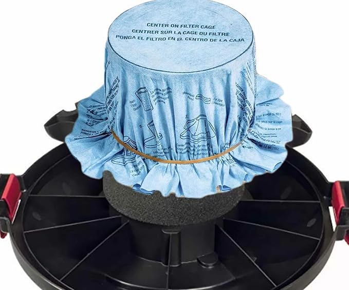 6 pack 90107 dry filter,6 Pack Retaining Bands,4Pack 90585 Shop vac Foam Sleeve Filter Replacements for Most Shop vac Wet/Dry Vacuum Cleaners 5 Gallon and Above-16Pack