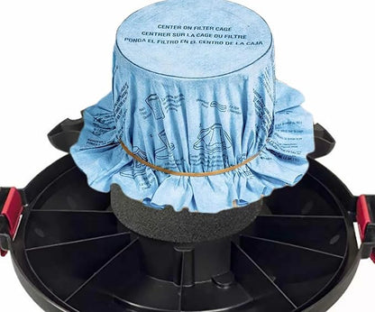 6 pack 90107 dry filter,6 Pack Retaining Bands,4Pack 90585 Shop vac Foam Sleeve Filter Replacements for Most Shop vac Wet/Dry Vacuum Cleaners 5 Gallon and Above-16Pack