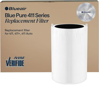 BLUEAIR Blue Pure 411 Auto, 411, 411+ Genuine Replacement Filter, Particle and Activated Carbon, fits Blue Pure 411 Auto, 411 and 411+ Air Purifiers
