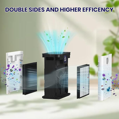AP303 AP304 Replacement Filters 2 Pack, Compatible with DAYETTE AP303/AP304 Air Purifier, and Compatible with FRESHDEW AP303/AP304 Air Purifier, including H14 HEPA Layer and Activated Carbon Layer