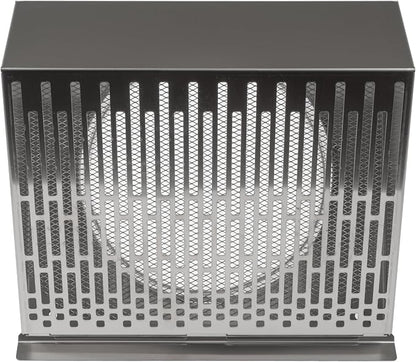 Vent Systems 8" Inch Exhaust Vent Cover with Rubber Gasket - Stainless Steel - Robust Weatherproof Outdoor Air Exhaust Box - Duct or Surface Mounting - Rain and Snow Protection