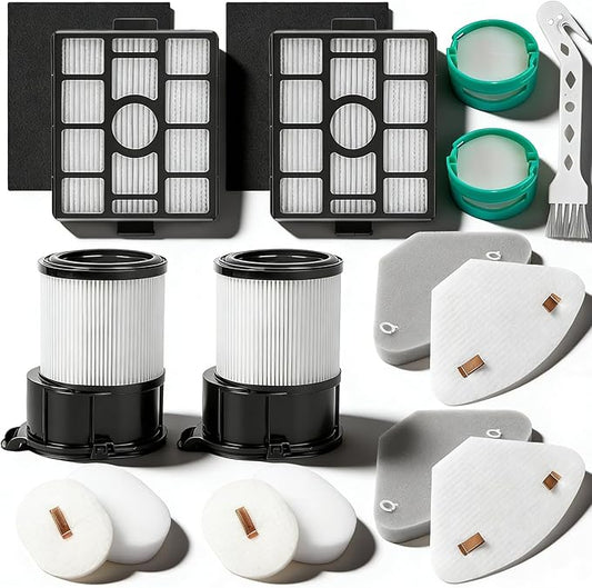 Filter for Shark IP3251 IP3253 IP3225 PowerDetect Clean & Empty Vacuum, 2 Post-Motor 2 Pre-Motor Filters for Handheld Vacuum, 2 HEPA 2 Foam & Felt 2 Odor Neutralizer Cartridge for Auto-Empty Dock