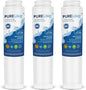 Pureline FQSLF Under Sink Water Filter Replacement. Compatible with GE FQSLF, FQROPF, GXSV65R, GXSLQR, PXRQ15RBL, PXRQ15F, PNRQ15F, PNRQ20F, PNRQ20R and PNRQ21R - Reduces Bad Taste & Odor (3 Pack)