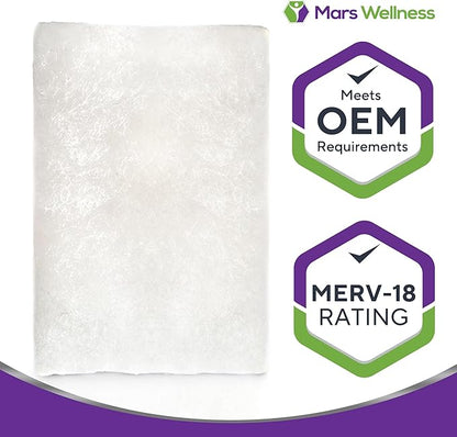 CPAP Filters Disposable Felt Pollen air Filter 20 Pack Compatible with ResMed Airsense 10, Aircurve 10, S9 Series - Made in The USA - Universal CPAP Filter Supplies - Machines - by Mars Wellness
