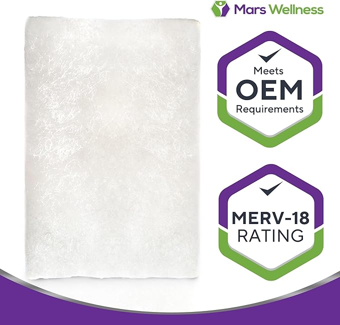 CPAP Filters Disposable Felt Pollen air Filter 40 Pack Compatible with ResMed Airsense 10, Aircurve 10, S9 Series - Made in The USA - Universal CPAP Filter Supplies - Machines - by Mars Wellness