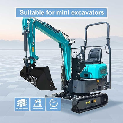 24-inch / 600-millimeter Screen Bucket, Excavator Accessory, Suitable for AGT and Other Chinese mini excavators, Used as a Filtering Frame Screen Bucket for Filtering and Sorting Materials.