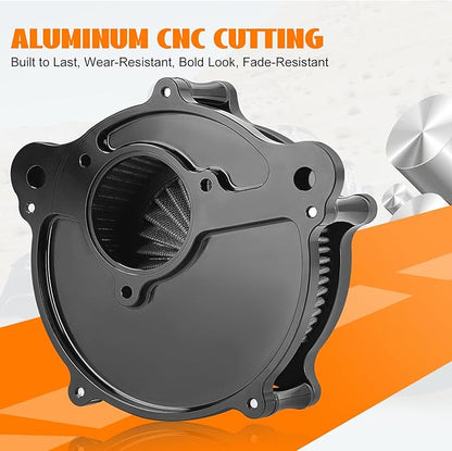 High Flow Air Cleaner Intake Filter Kit Air Filters Cover for Harley Milwaukee-Eight M8 Softail 2018-2025 Touring 2017-Later Except 23-Later FLHXSE FLTRXSE 24-Later FLHX FLTRX