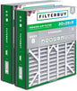 Filterbuy 20x25x5 Air Filter MERV 8 Essential Dust & Allergy Defense (2-Pack), Pleated HVAC AC Furnace Filters for Trion Air Bear, Generalaire, Skuttle, and More (Actual Size: 19.63 x 24.13 x 4.88)